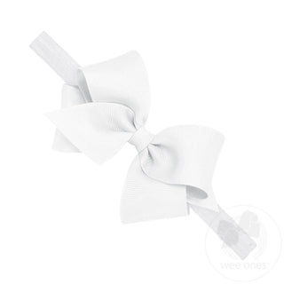 WeeOnes Small Grosgrain Bow on Baby Headband