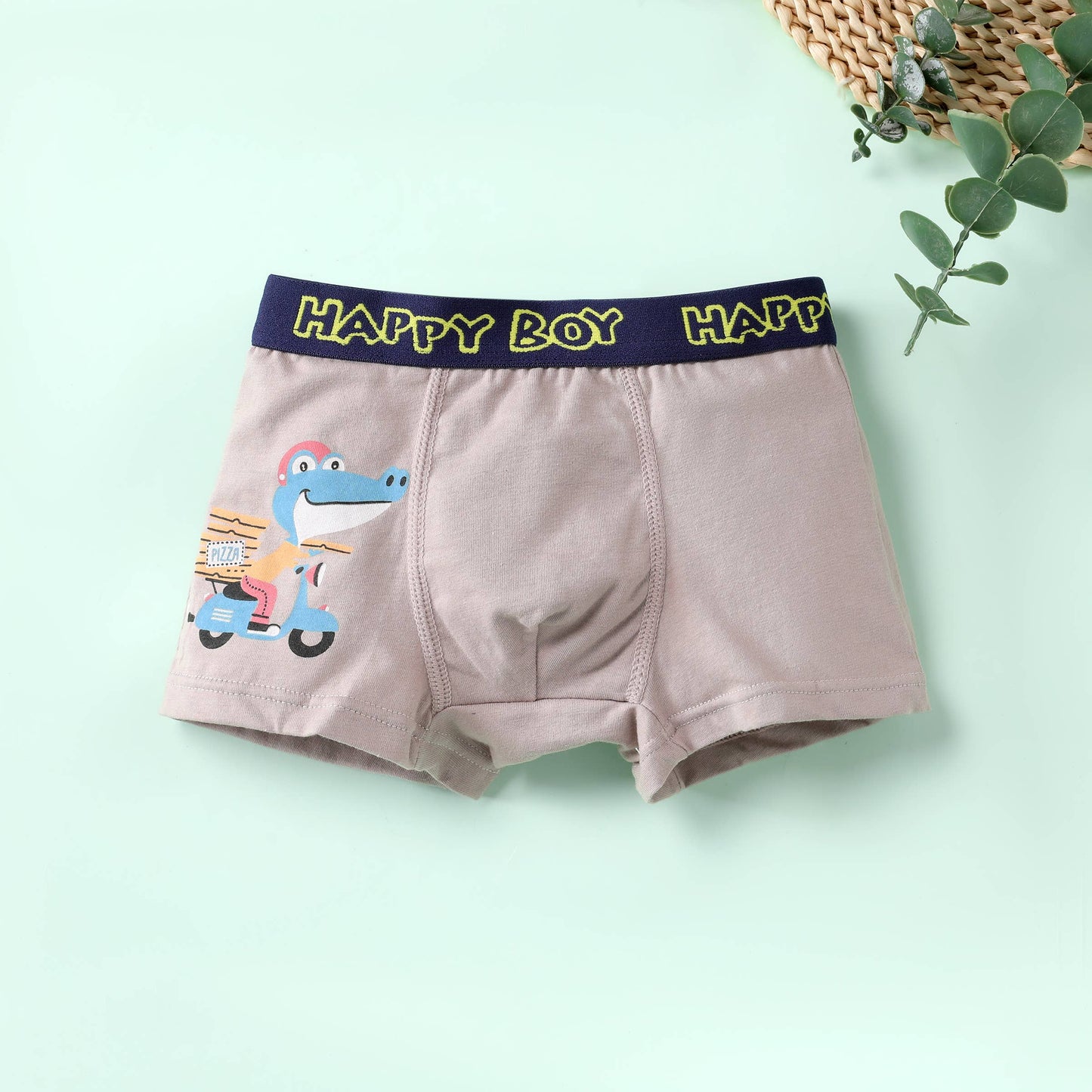 Childlike Dinosaur Boy's Cotton Underwear Set