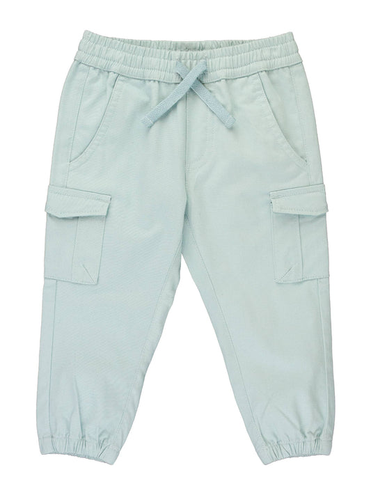 Boys Cloud Blue Slim Cargo Joggers