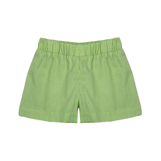 Leo Short Green Gingham