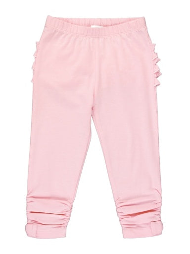 Baby Ruched Bow Leggings Pink