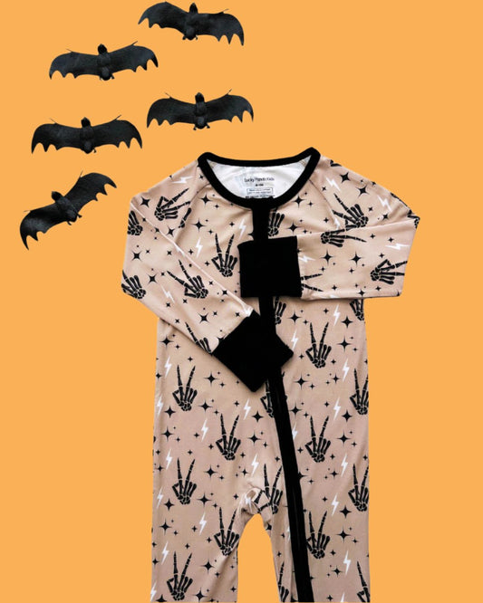 Bamboo Zip Romper | Spooky Vibes