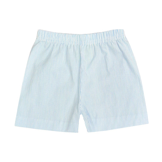 Leo Short Light Blue Stripe