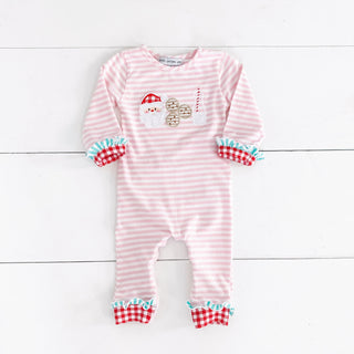 Pink Cookies For Santa Romper