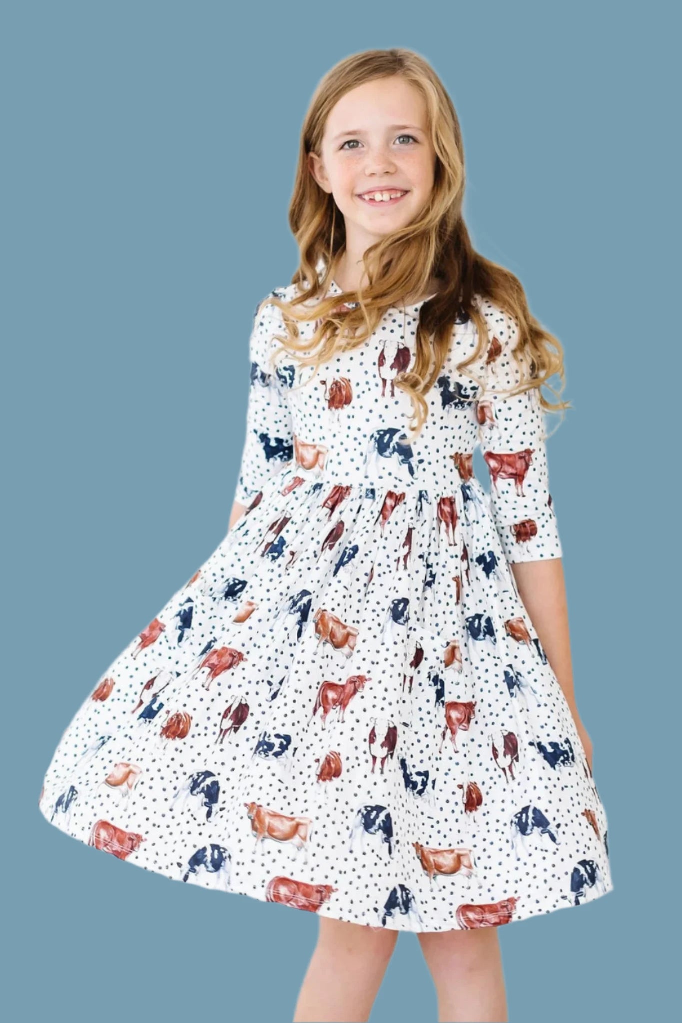 Cow Print Twirl dress