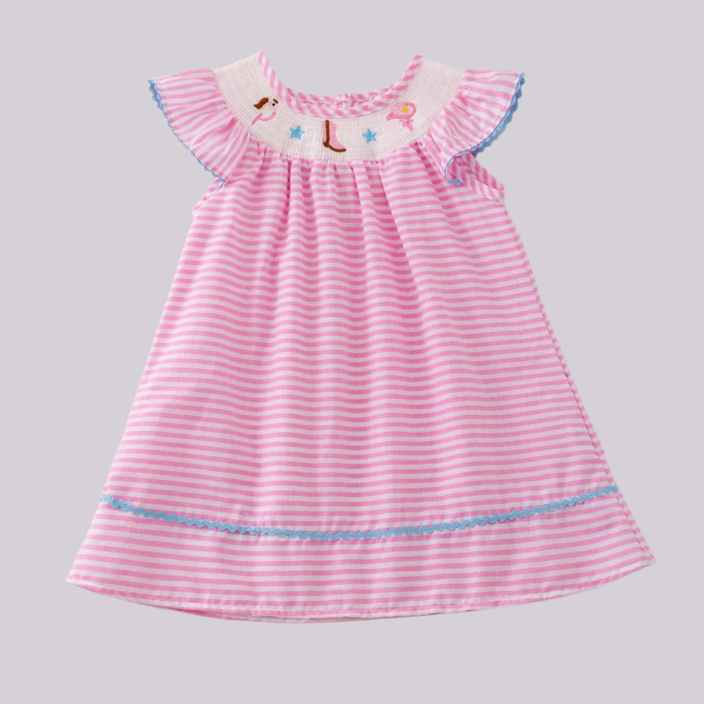 Cowgirl Smocked Girls Dress