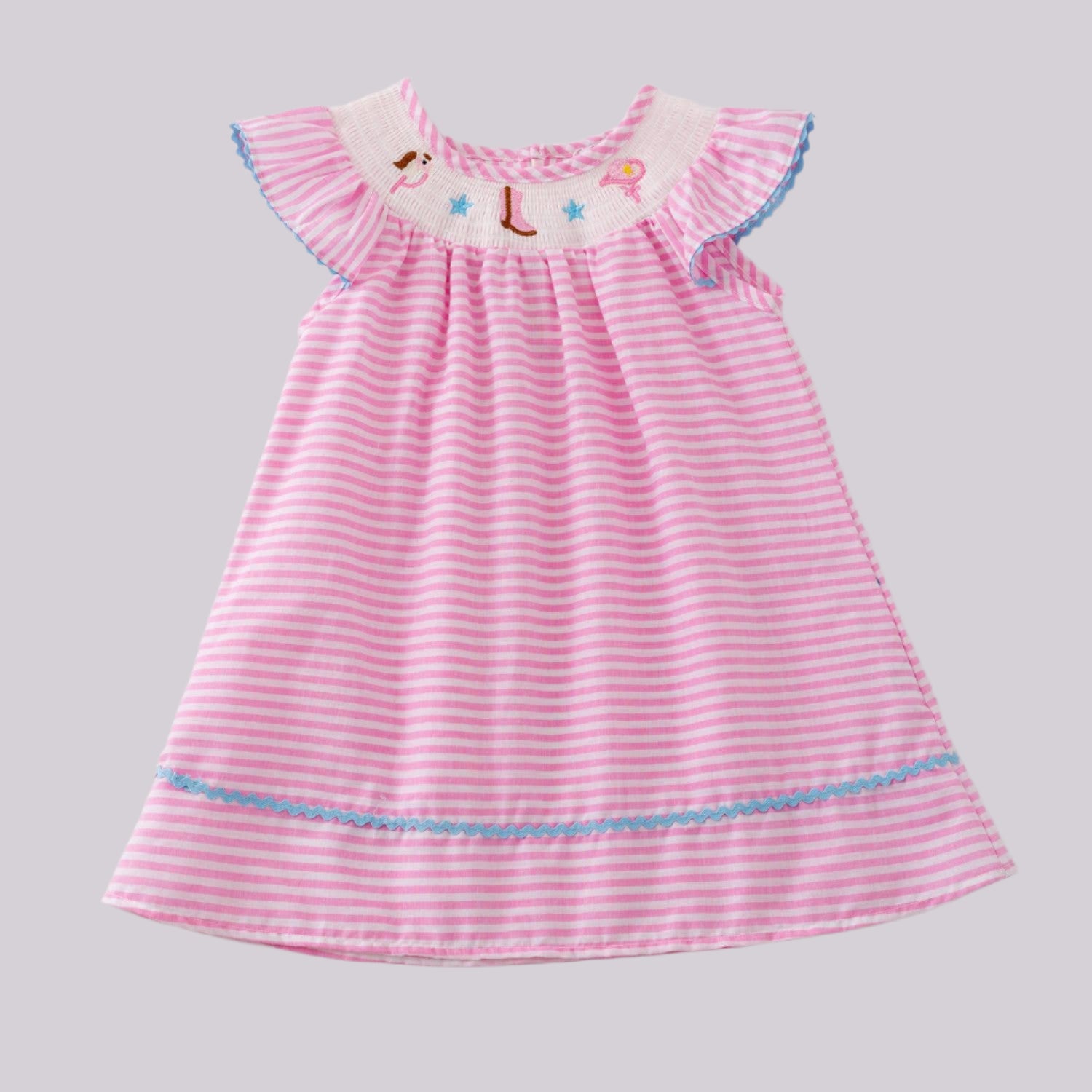 Cowgirl Smocked Girls Dress