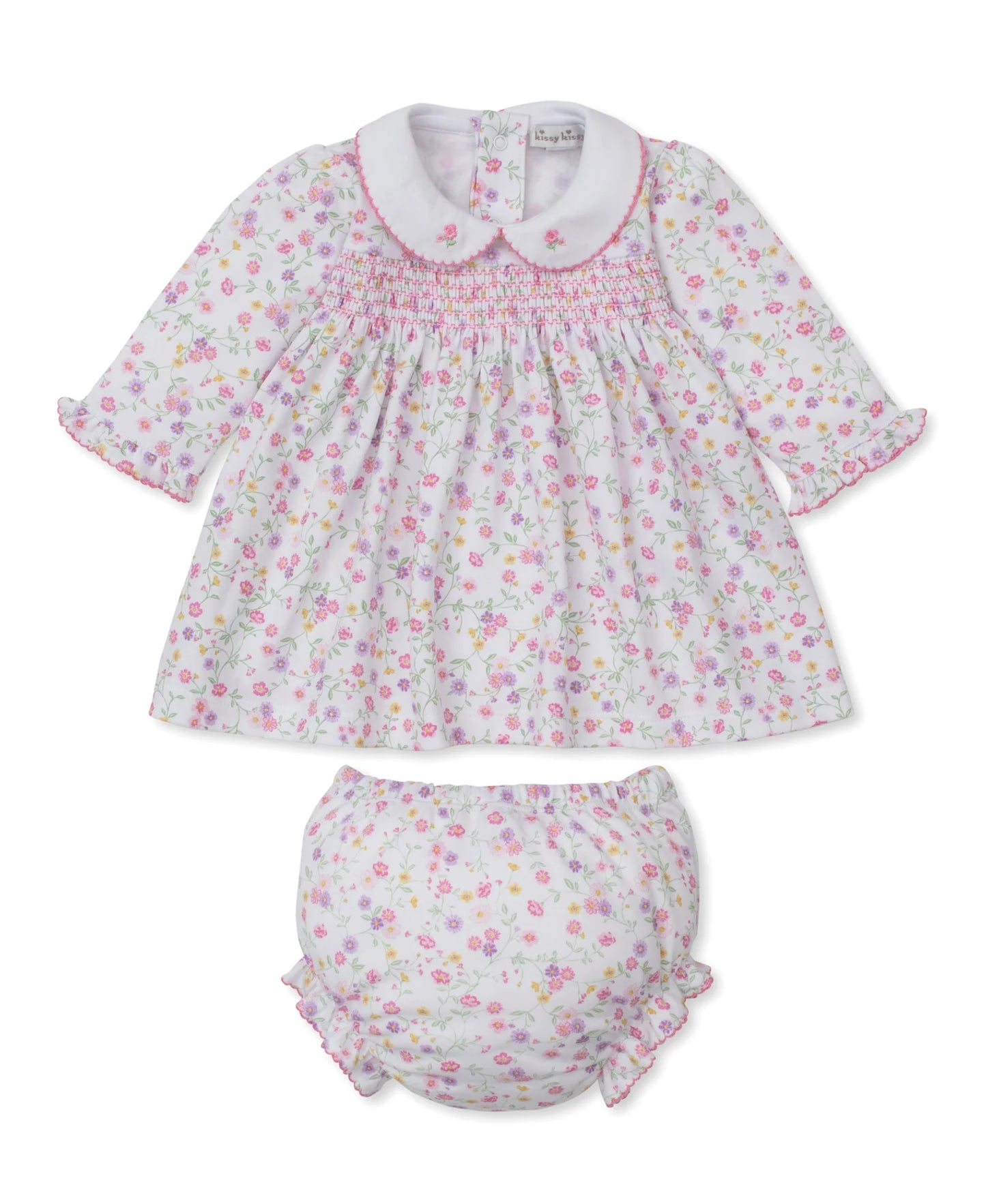 Autumn Blossoms Smocked Dress Set