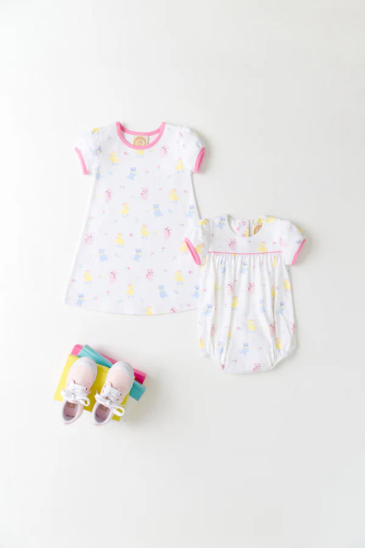 The Beaufort Bonnet Company Penny's Play Dress - Spring Spectacular with Hamptons Hot Pink