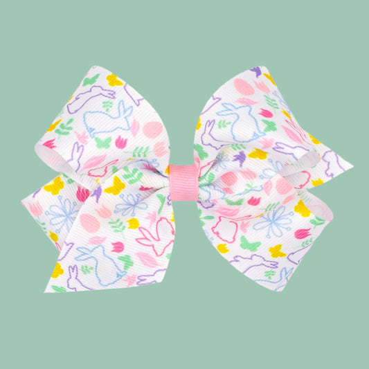 Easter Grosgrain Hair Bow