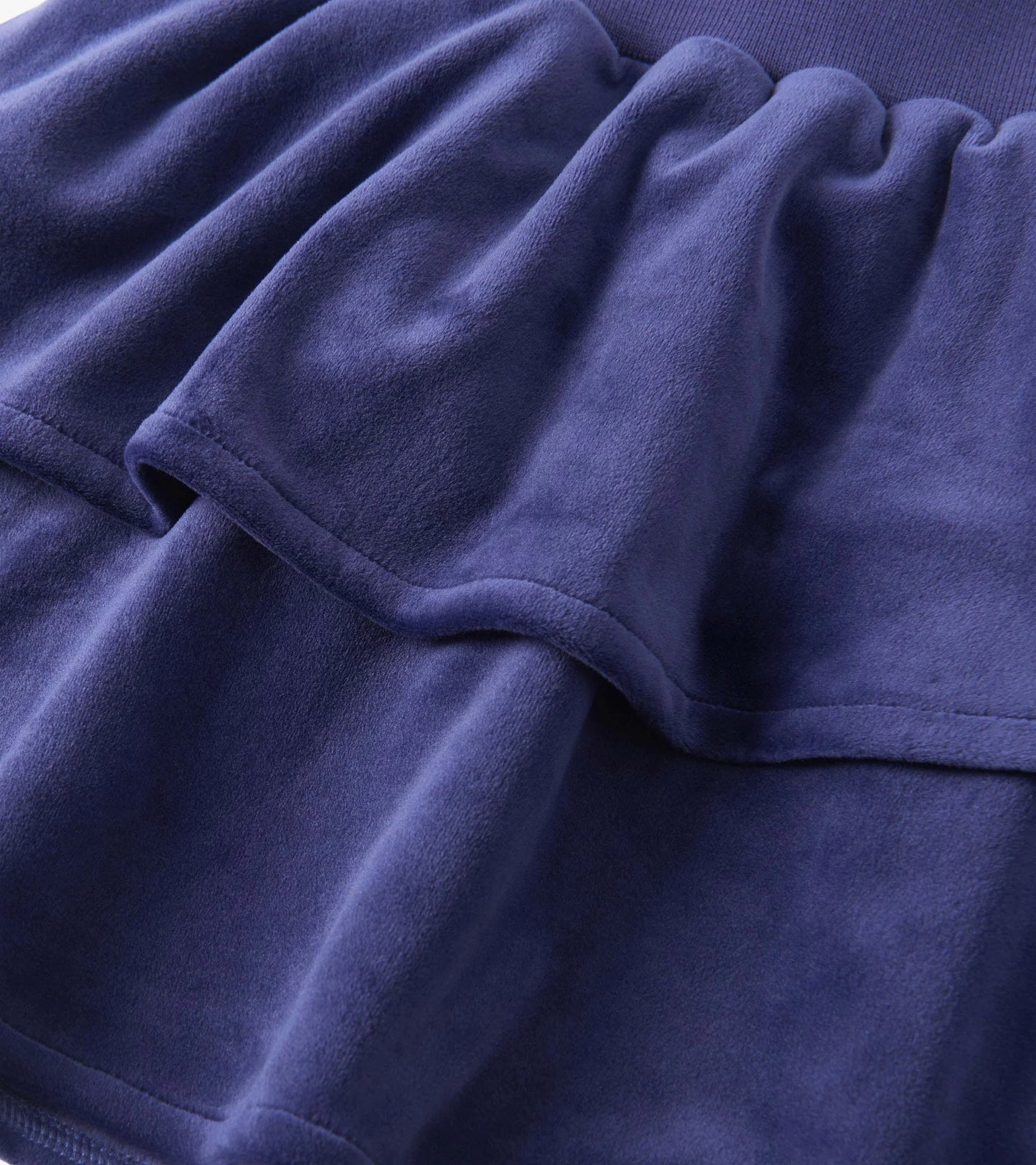 Girls Patriot Blue Velour Skirt