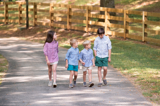 Kids in Founders Kid's Fishing Shirt