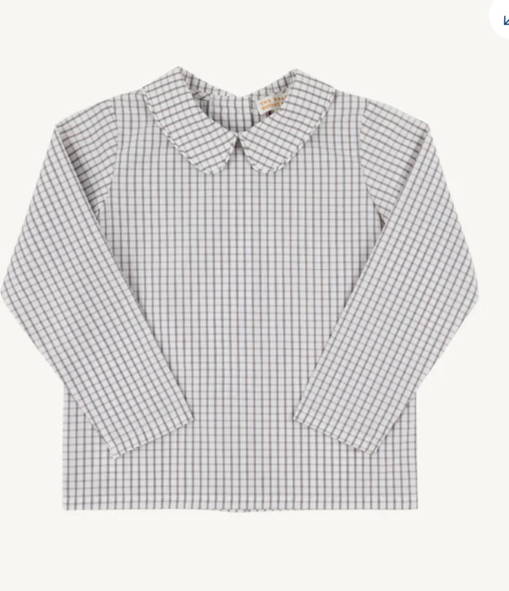 Peter Pan Collar Shirt & Onesie (Long Sleeve Woven)