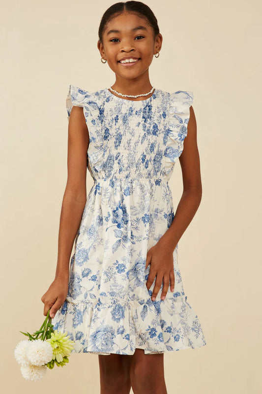 Floral Smocked Tiered Dress