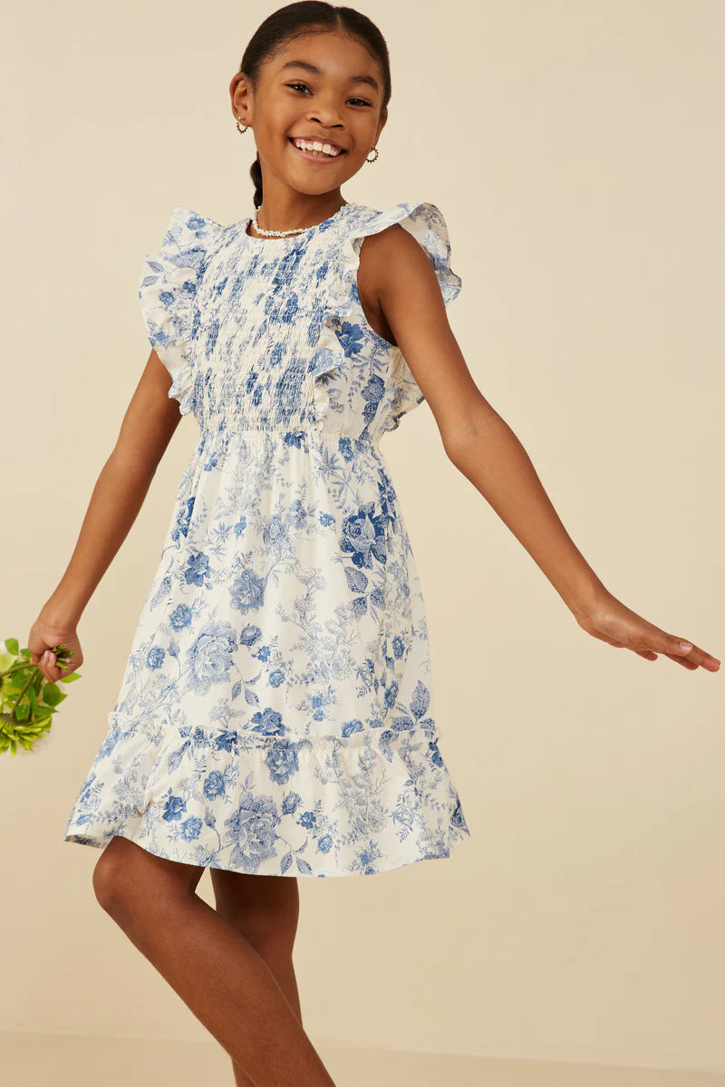 Floral Smocked Tiered Dress