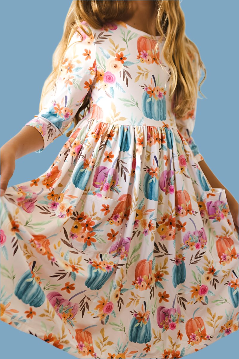 Harvest Blooms Twirl Dress