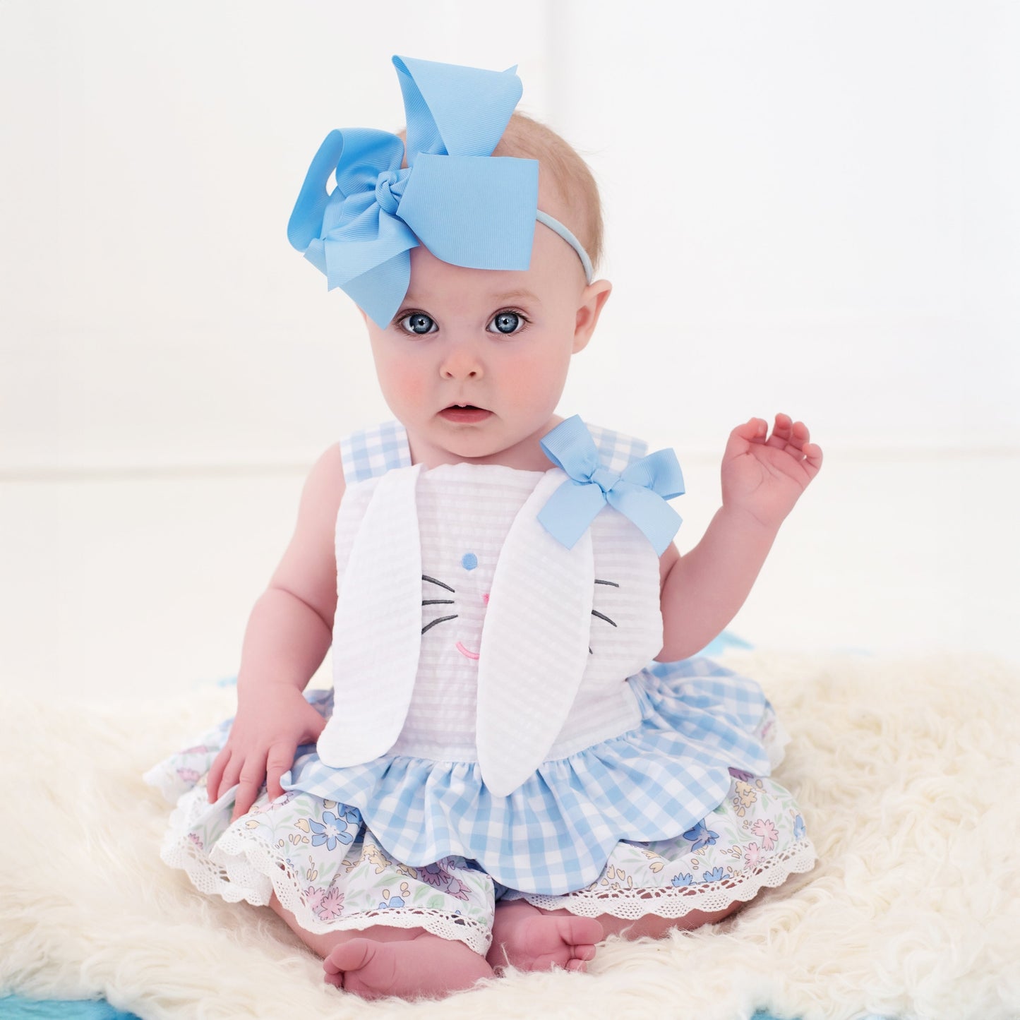 Blue Skirted Bunny Bubble