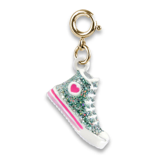 Charm it Gold Glitter High Top Sneekers