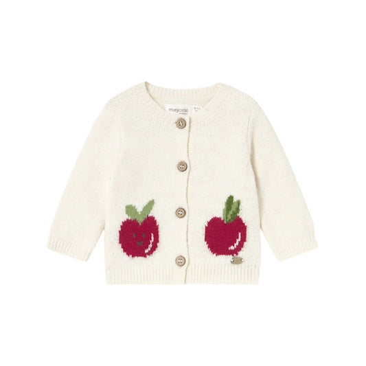 Apple Knit Cardigan – Cream