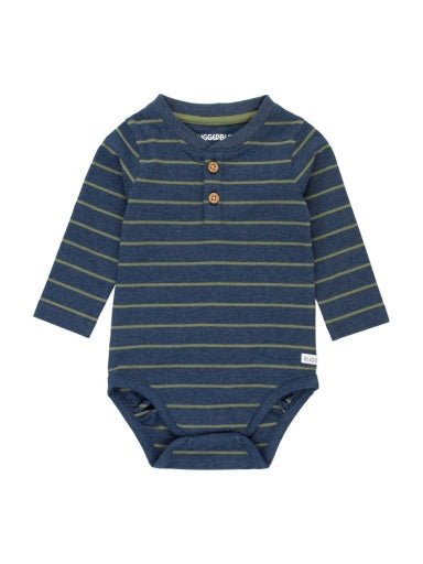 Knit Long Sleeve 2-Button Henley Bodysuit