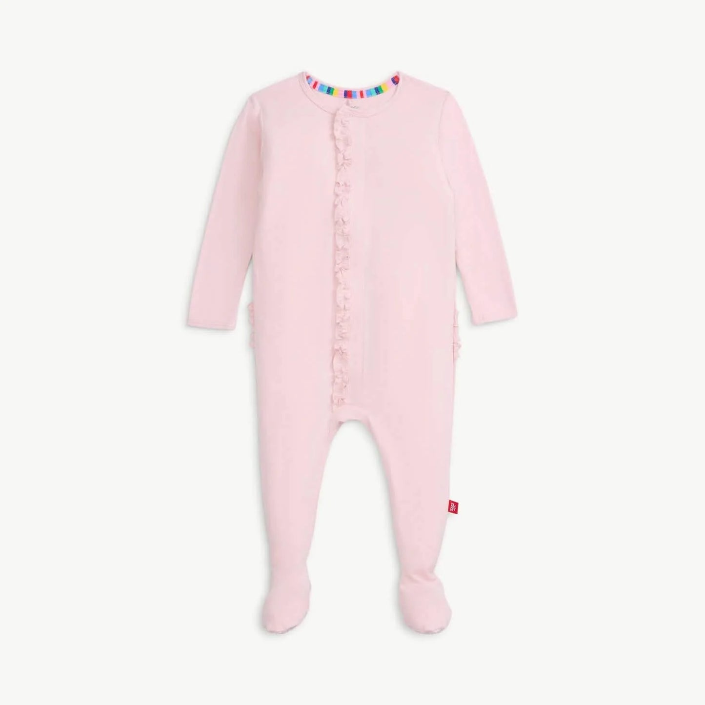 Magnetic Me Pink Dogwood ruffle footie
