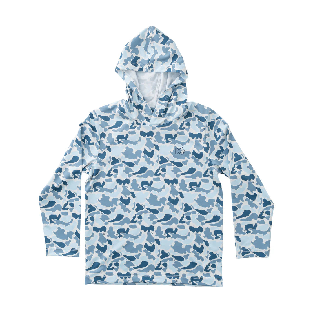 Kids Pro Performance Hoodie T-Shirt in Break Point Camo