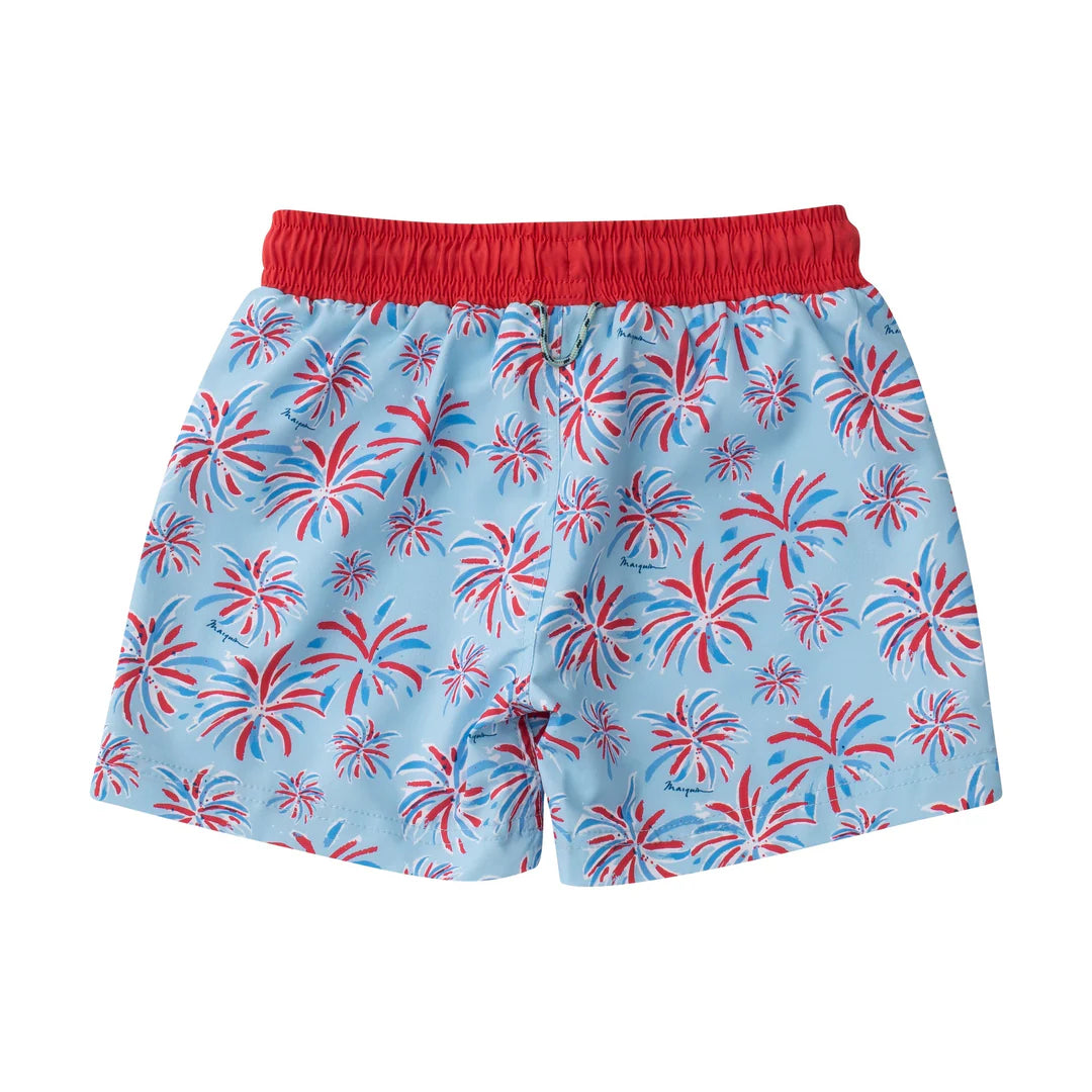 Boys Boggie Board Swim Trunk Fireworks