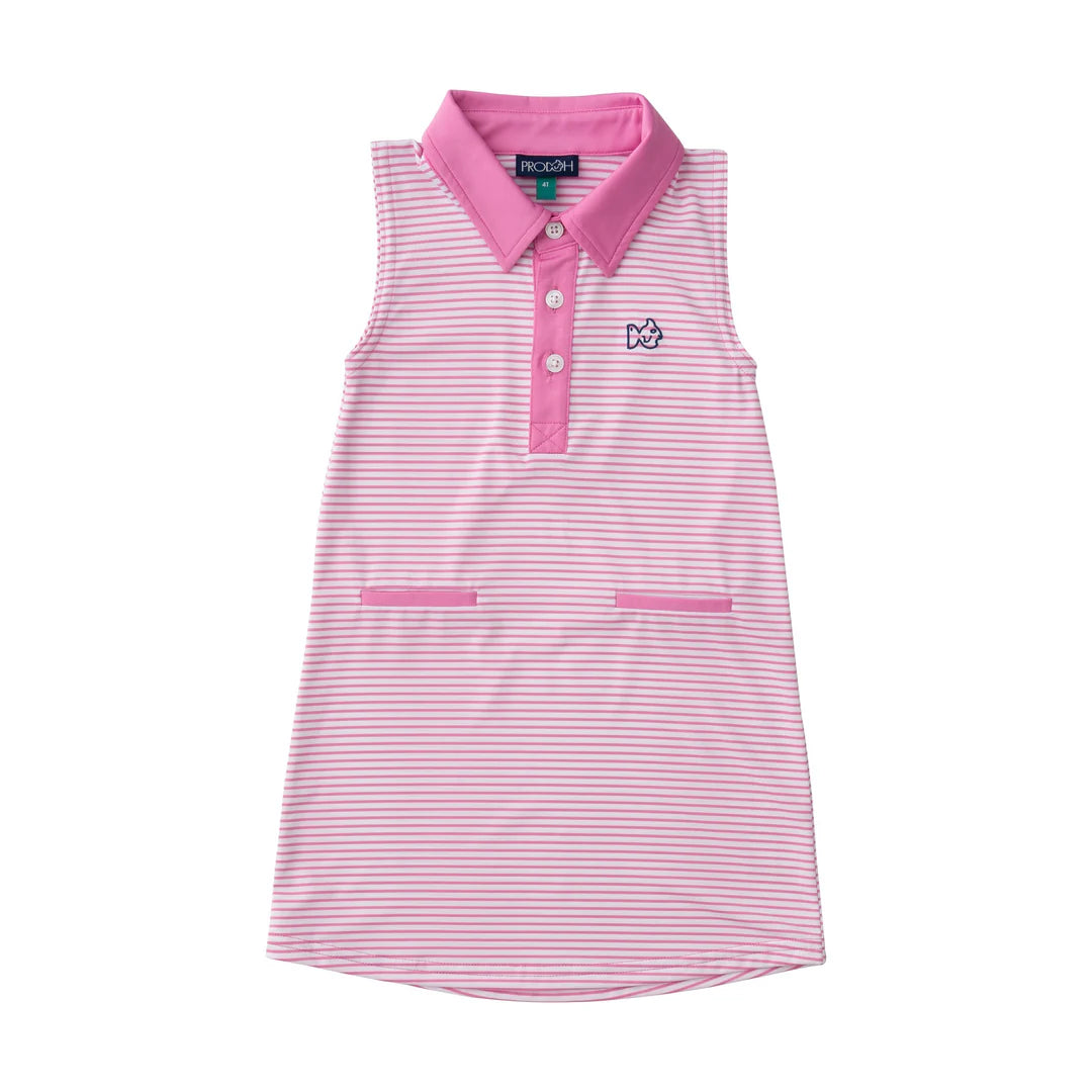 Girls Sleeveless Pro Performance Polo Dress