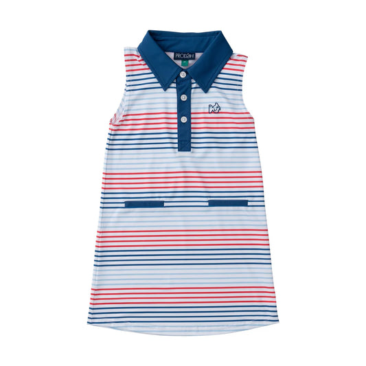 Girls Sleeveless Pro Performance Polo Dress