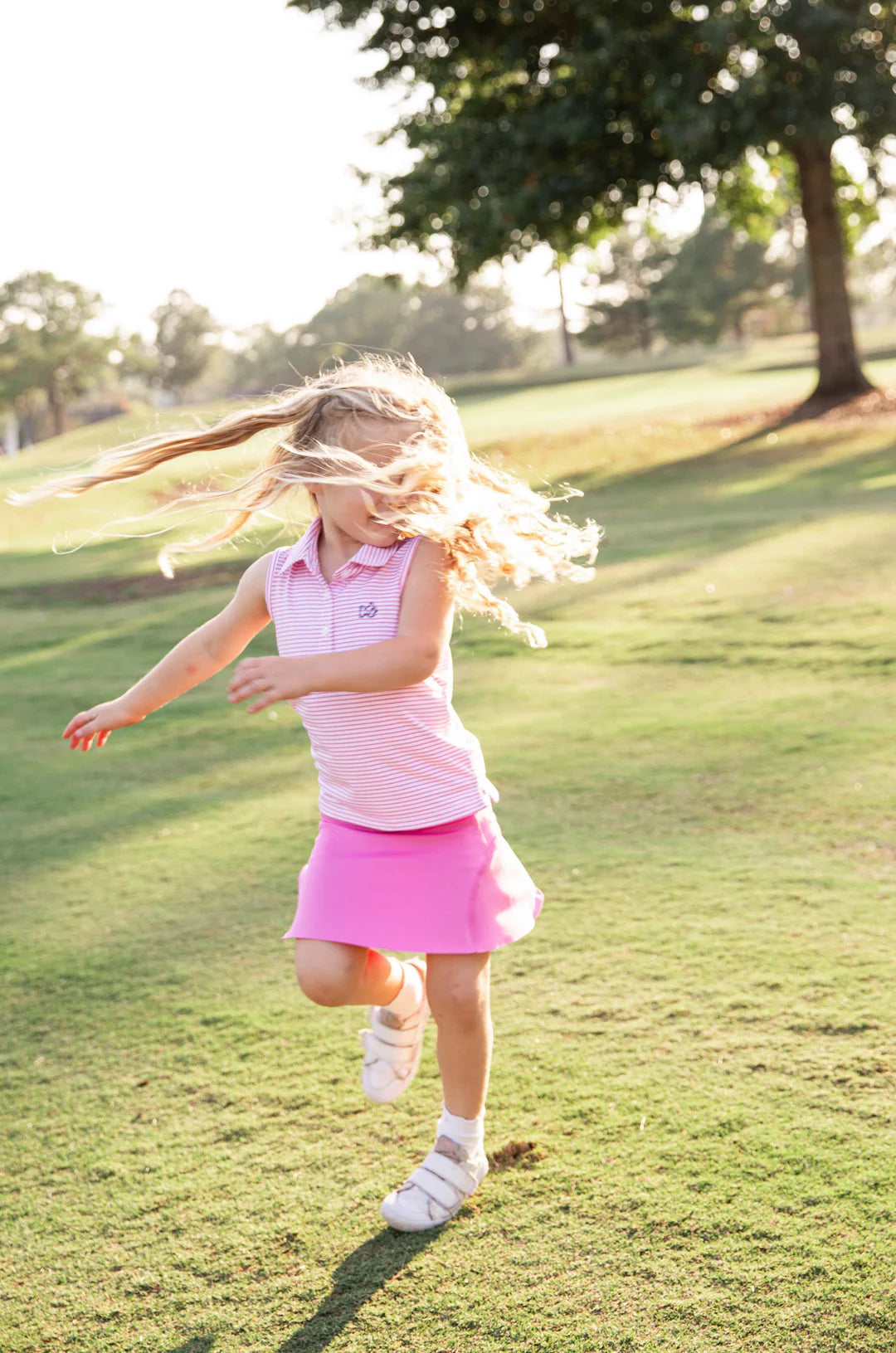 Girls sleeveless pro Performance Polo