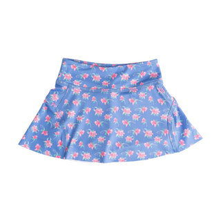 PRODOH Girls' Tennis Twirl Skort — Azalea Blooms (UPF 50+)