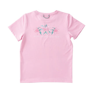 PRODOH Girls' Azalea Blossom UPF 50+ Performance Short Sleeve Tee