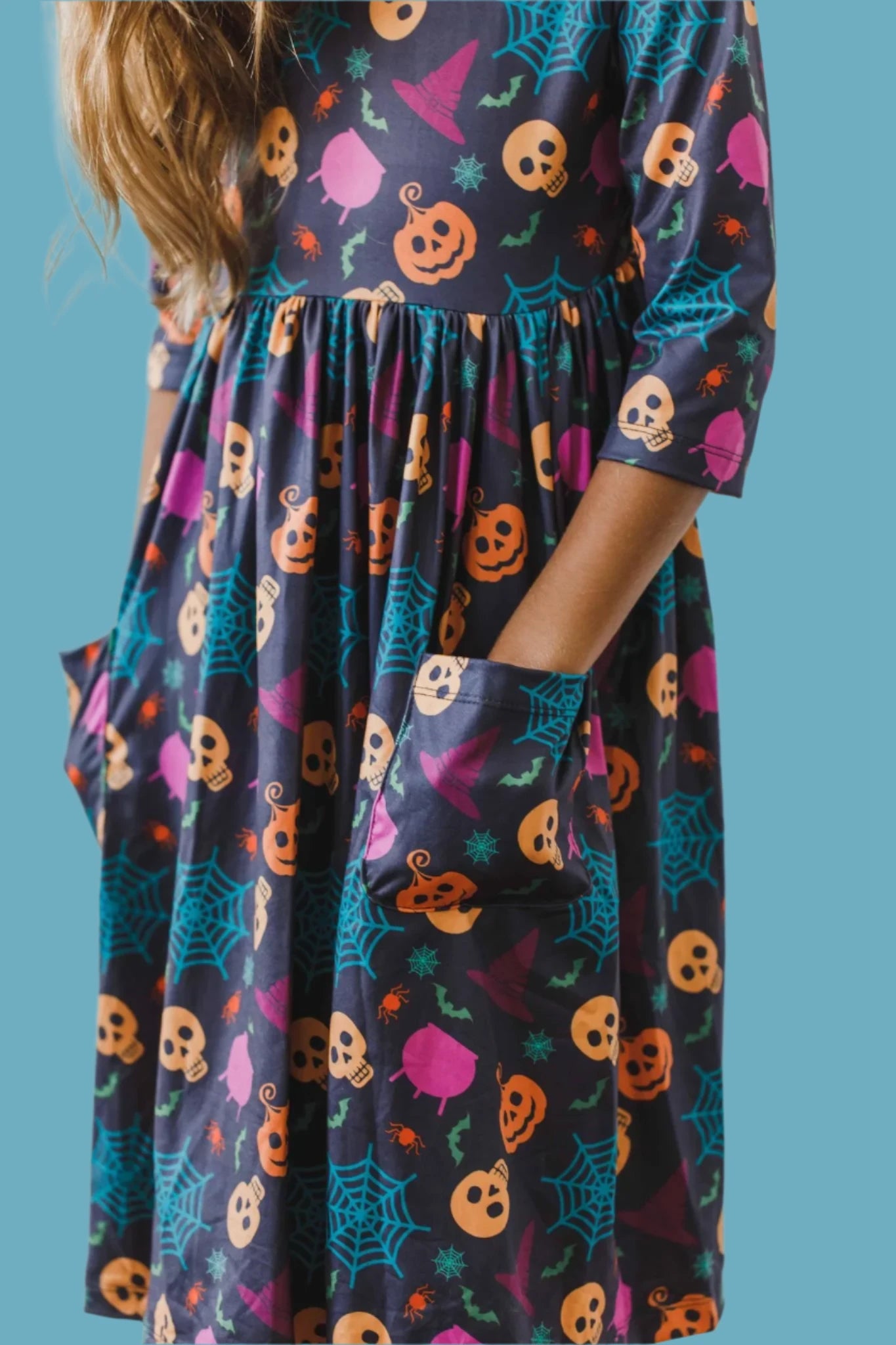 Skeleton Web Twirl Dress