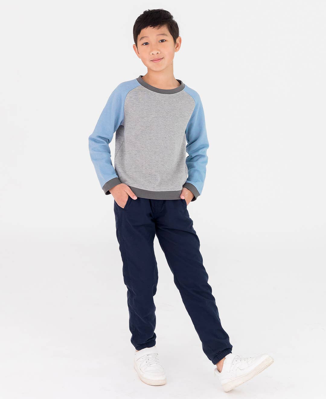 Boys Navy Chino Jogger Pant