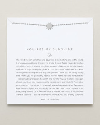 You Are My Sunshine Icon Necklace