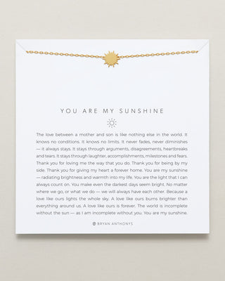 You Are My Sunshine Icon Necklace (Mother Son)