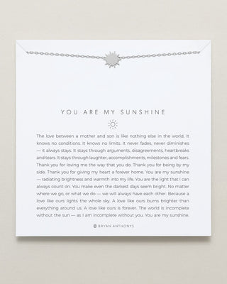 You Are My Sunshine Icon Necklace (Mother Son)