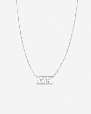 Beautifully Broken Baguette Dainty Necklace