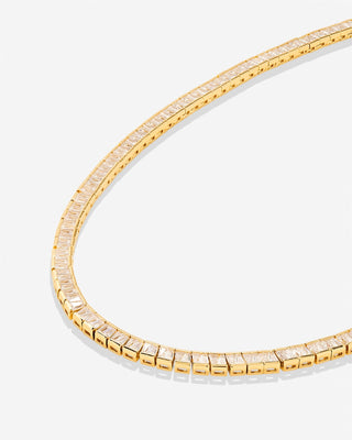 Mom Baguette Tennis Necklace