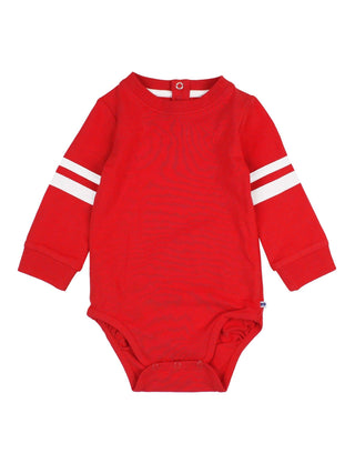 Baby Boys Red Racing Stripe Long Sleeve Bodysuit - Sunny Meadow Boutique