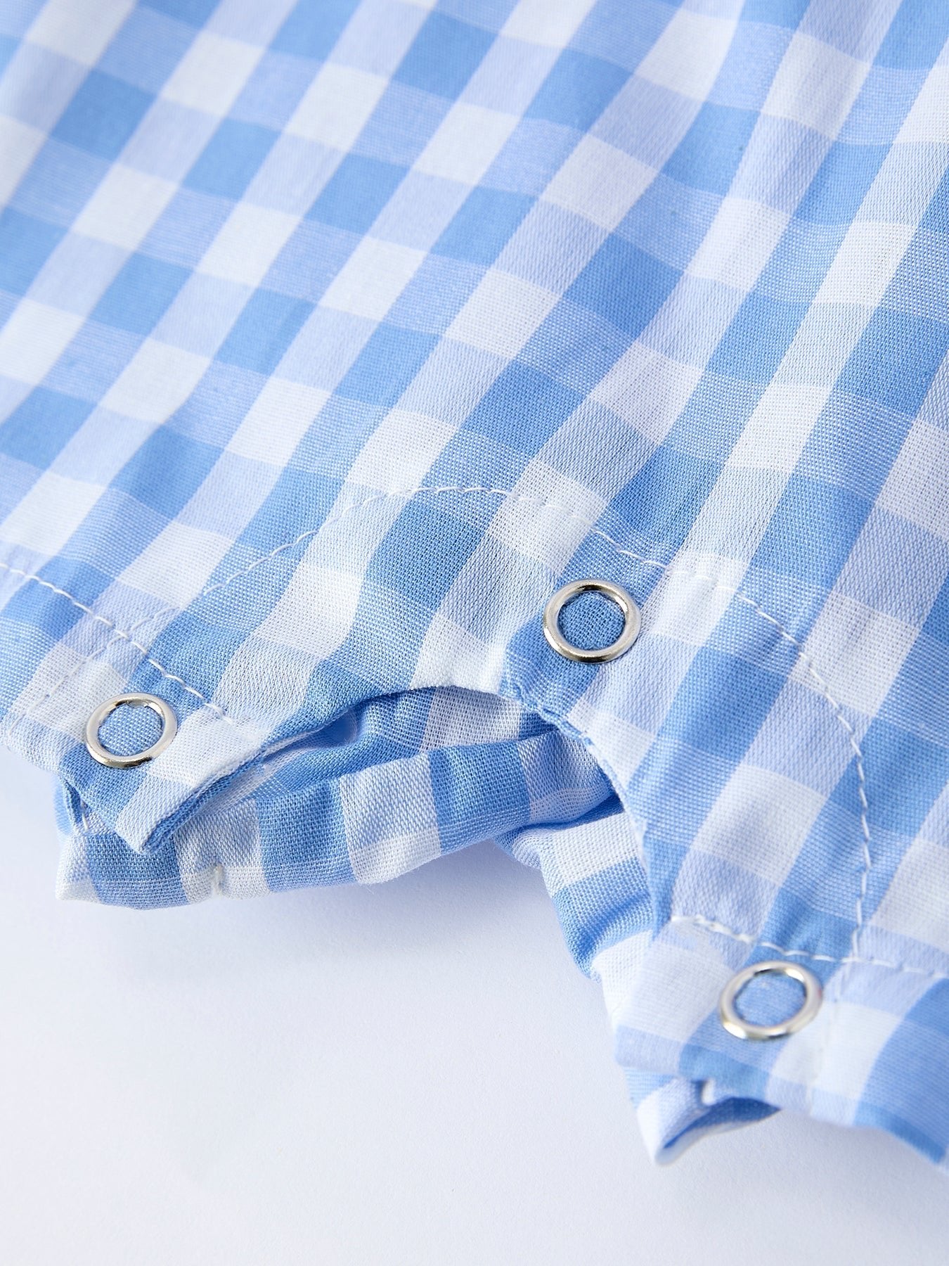 Baby Boys Summer Strawberry Embroidered Smocked Romper - Sunny Meadow Boutique