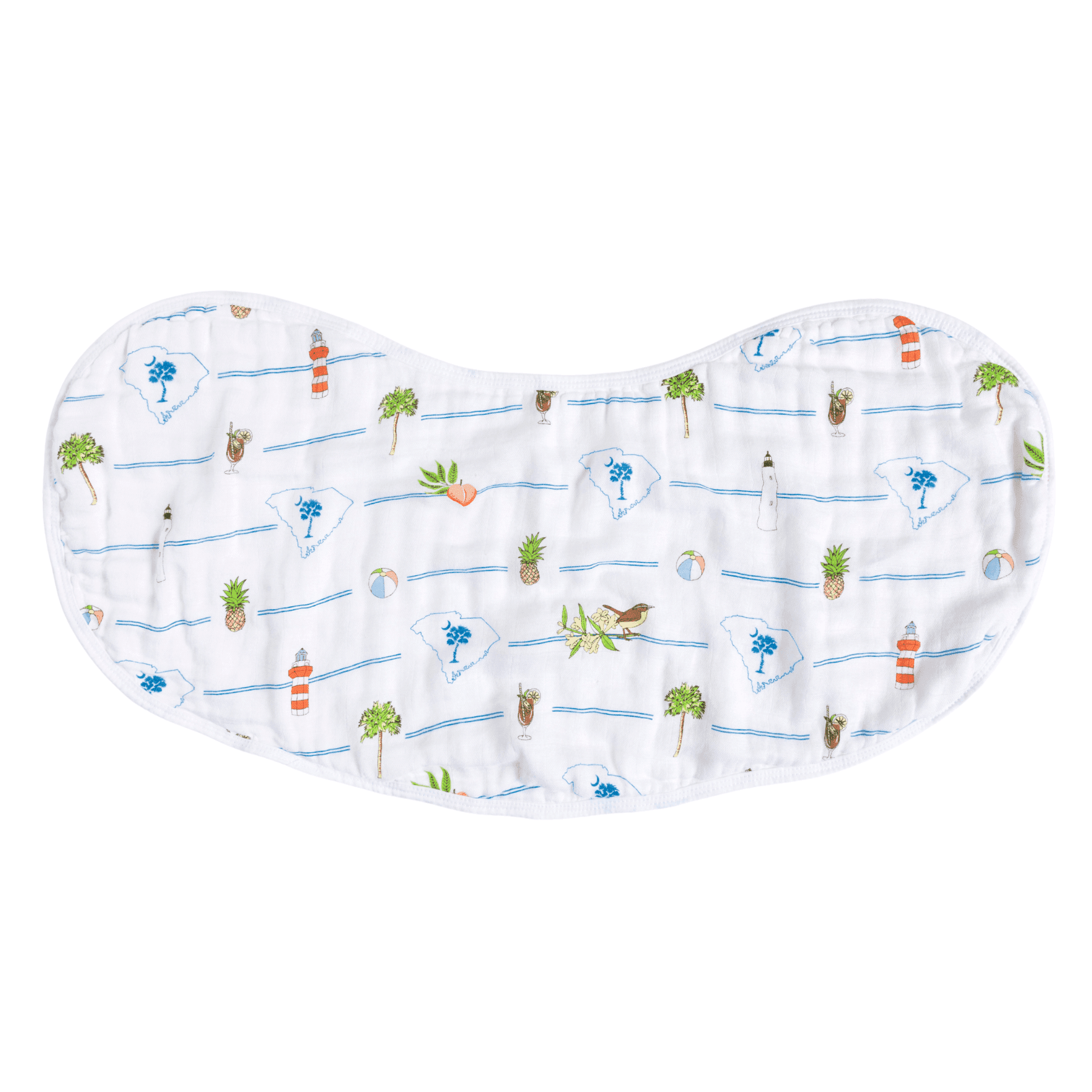 Baby Burp Cloth & Bib Combo: South Carolina - Sunny Meadow Boutique