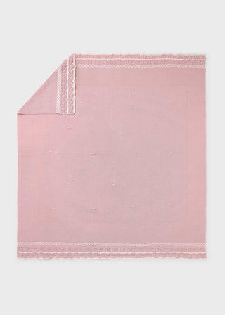 Mayoral Newborn Cotton Knit Luxury Shawl Blanket