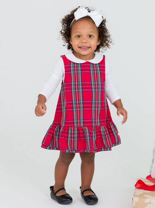 Baby Girls White Peter Pan Collar Bodysuit - Sunny Meadow Boutique