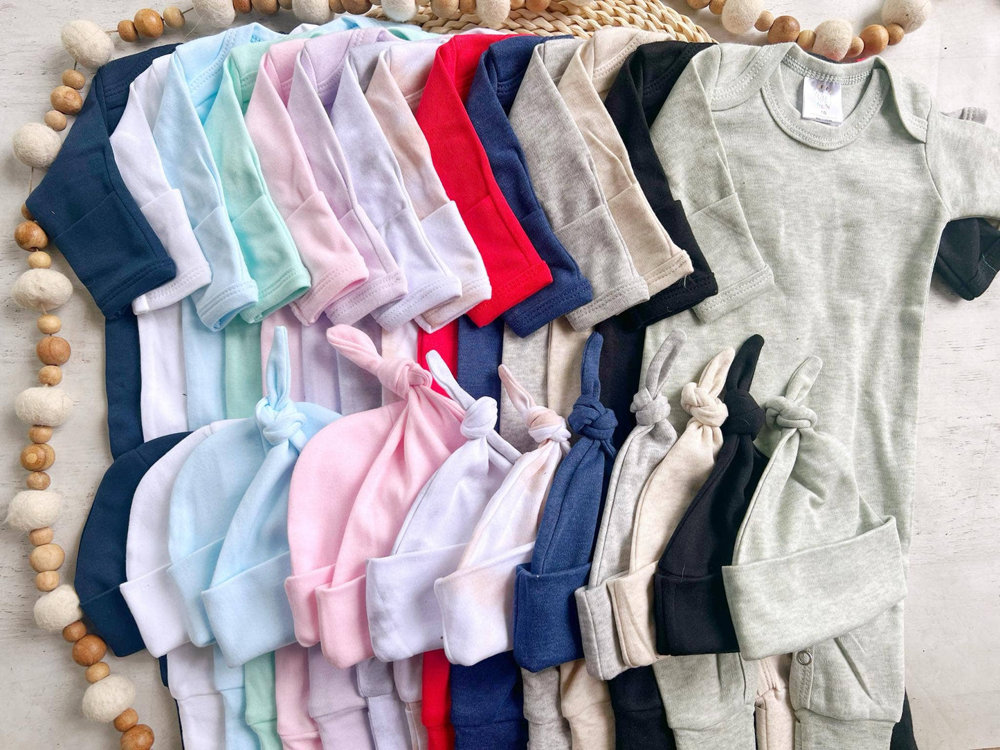 Baby Romper Wholesale Blank - Solids Patterns and Heathers - Sunny Meadow Boutique