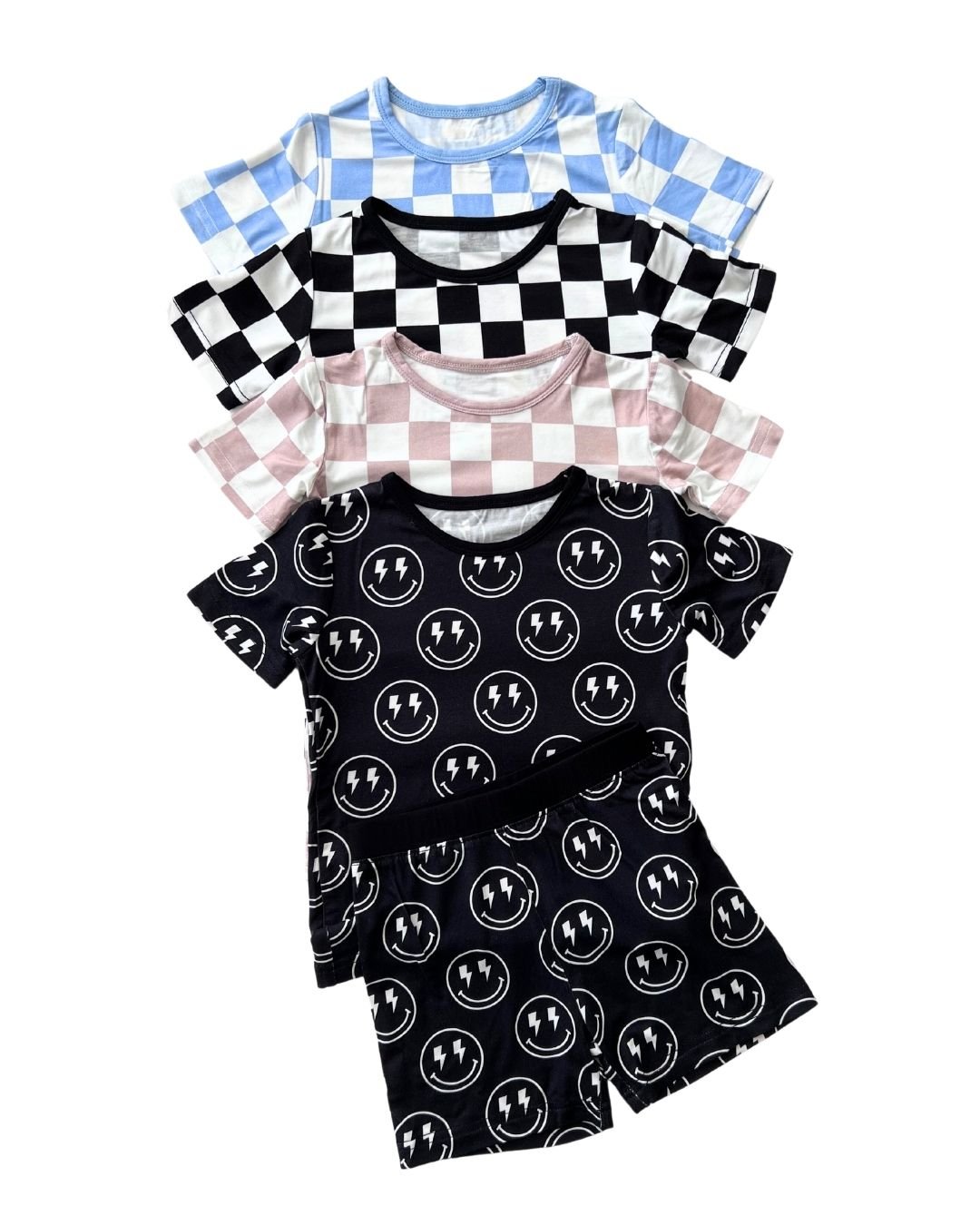 Bamboo Two Piece Shorts Set | Electric Smiley