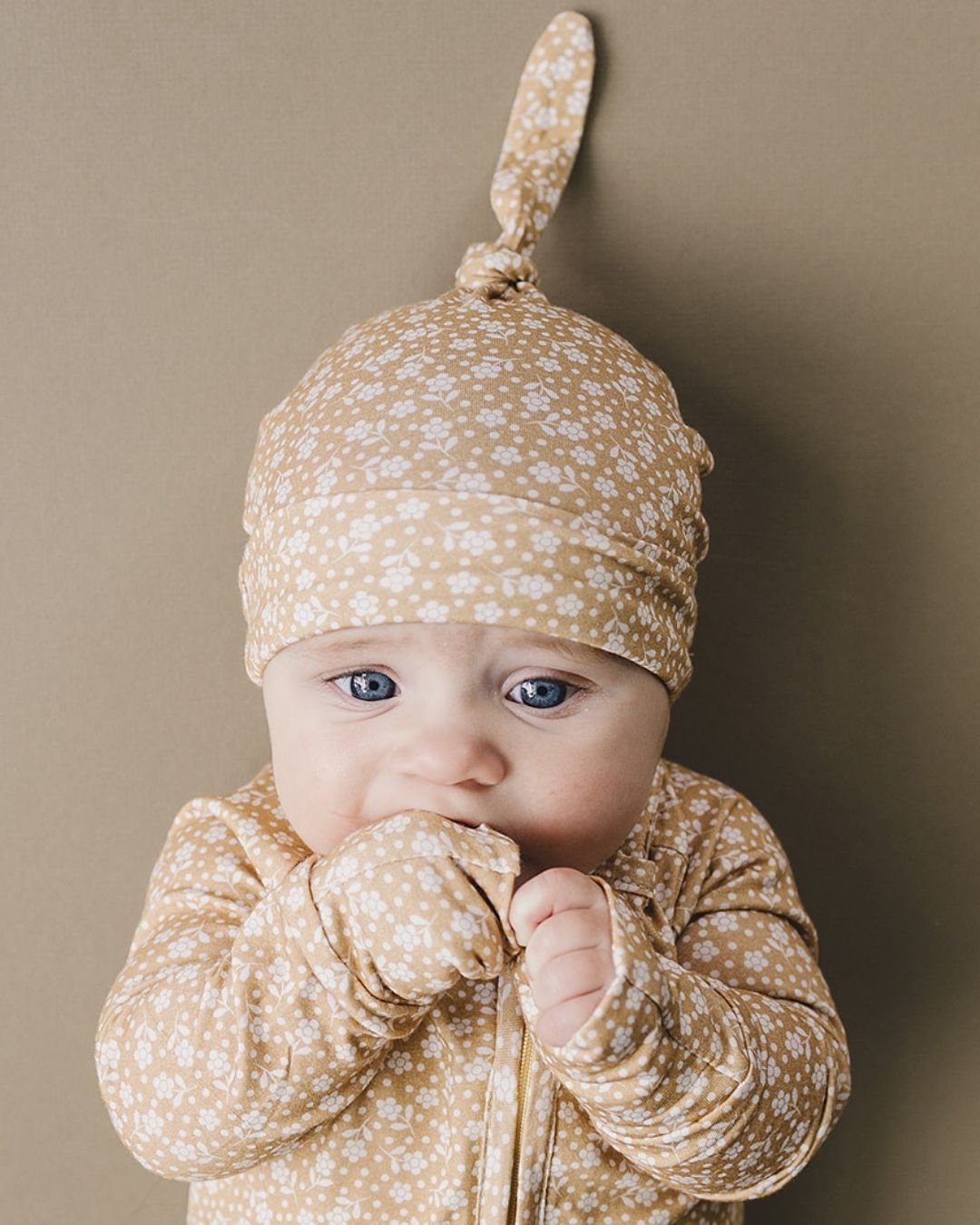 Bamboo Zip Romper | Neutral Garden