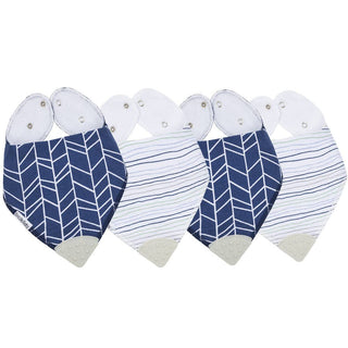 Bazzle Baby Banda Bib with Silicone Teether Attached 4 - pack - Various Colors - Sunny Meadow Boutique
