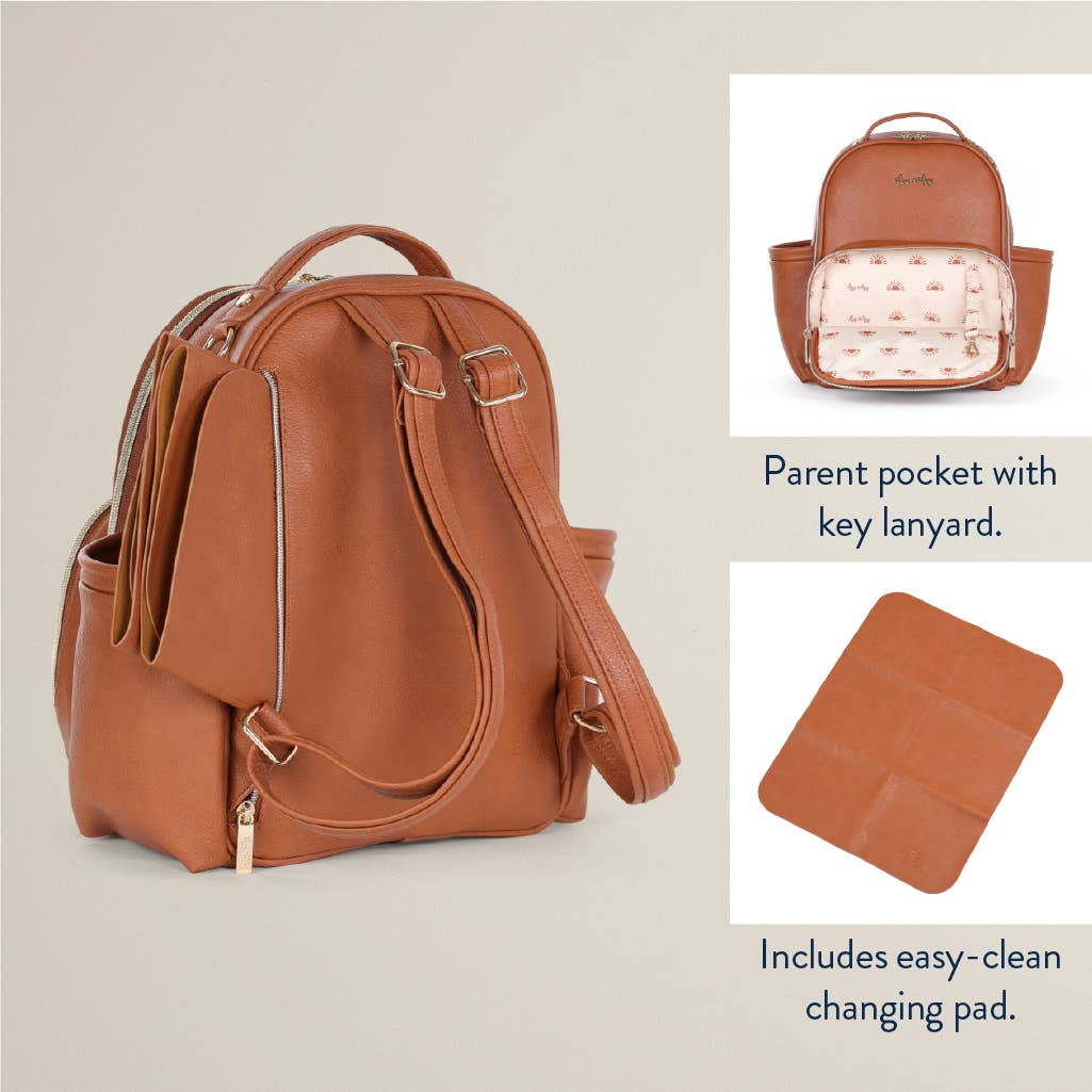 *NEW* Cognac Itzy Mini Plus™ Backpack Diaper Bag