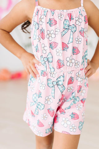 Berry Picnic Strappy Play Romper - Sunny Meadow Boutique